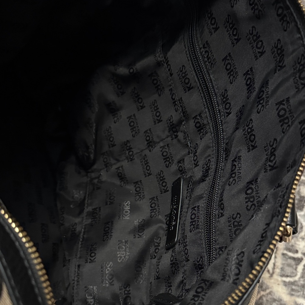 Michael Kors Tan and Black Satchel - Picture 3 of 6